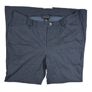 Lane Bryant Women's Navy Blue Flat Front Bootcut Dress Pants Size 18R